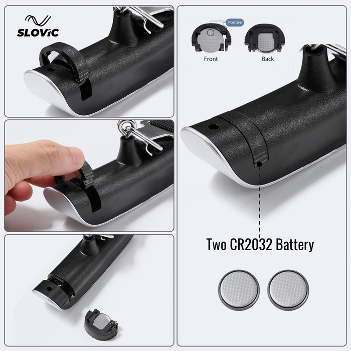 Slovic 50kg Digital Luggage Scale with LCD Indicator – Black & Silver, Travel Friendly