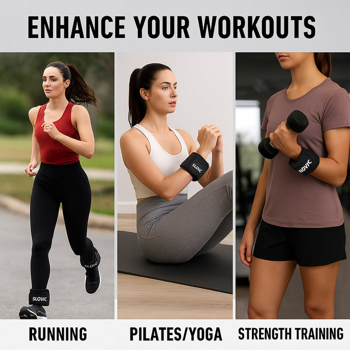 Slovic Ankle Weights - 2 KG [2 x 1 KG]