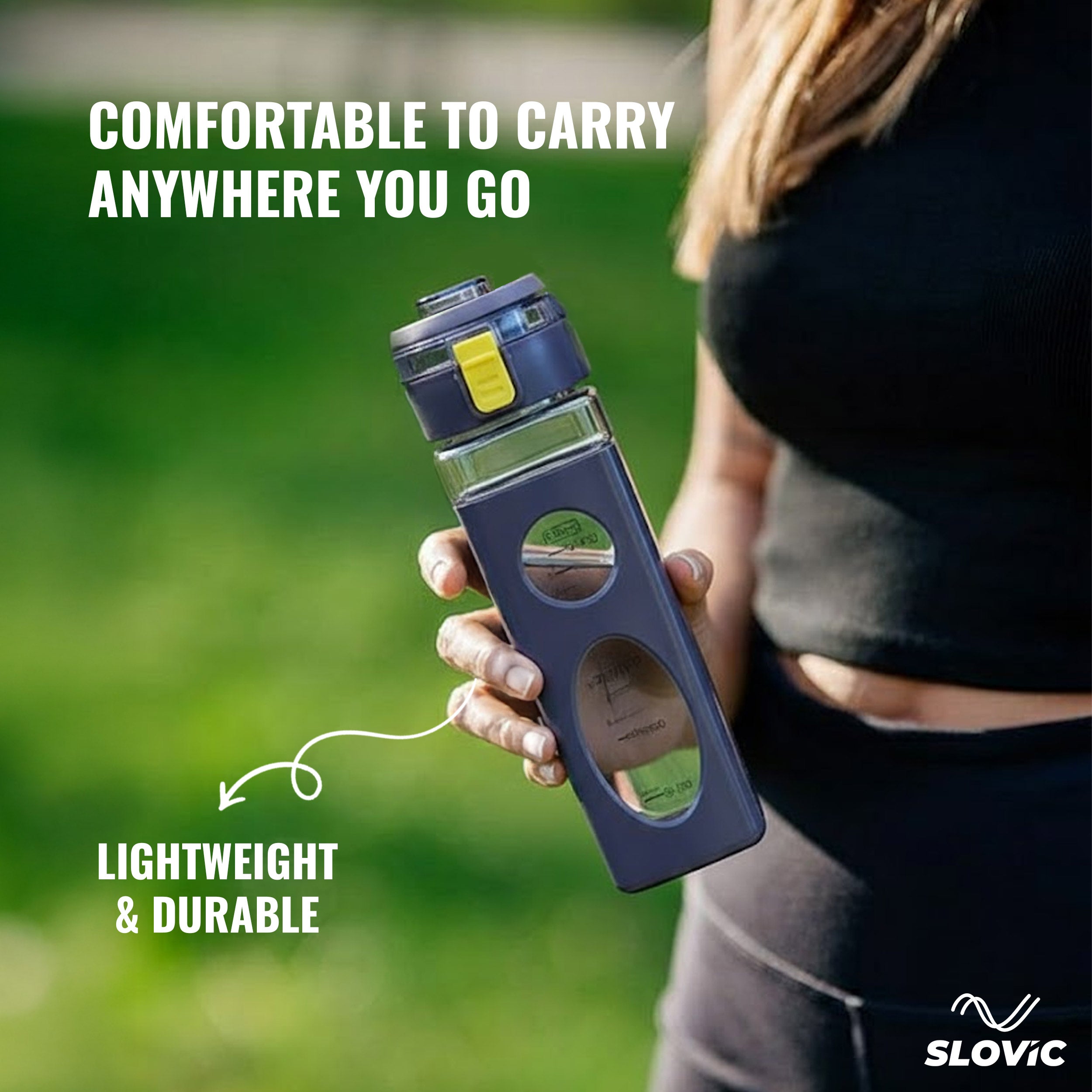 Transparent Sipper Bottle 650ml | Transparent | Carrying Loop
