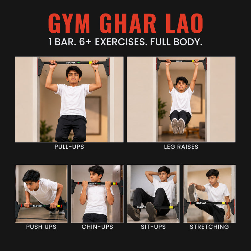 300 Kg - Heavy Duty Pull Up Bar For Kids - Wider Grip
