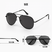 Aviator Sunglasses for Men- Black