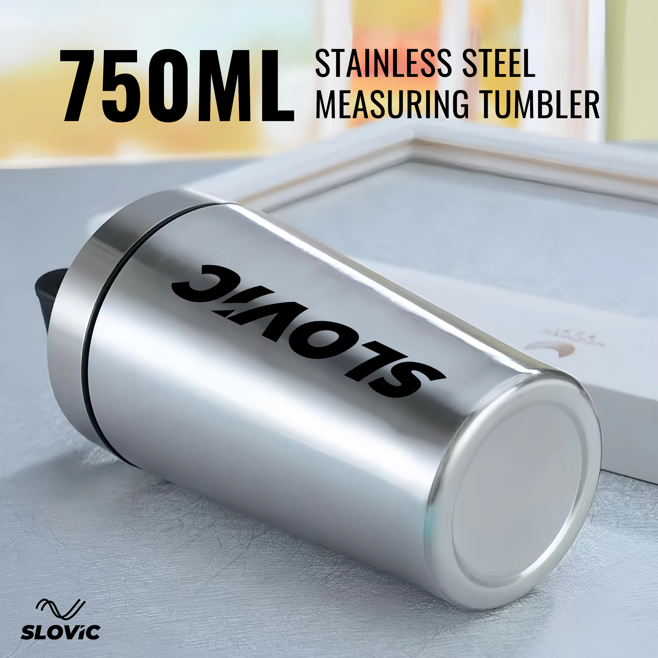 Steel Shaker For Gym [750 ML] | Gym Bottles For Men | Gyms Shaker for Men | Odor Free Protein Shaker Bottle For Protein Shake, Leakproof Stainless Steel Shakers Bottle For Exercise