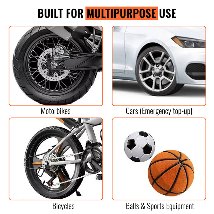 Slovic Cycle Pump for Bicycle with Meter