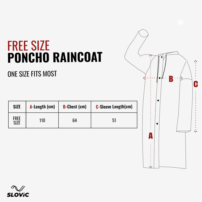 Sloivc Poncho Rain Coat for Men & Women Waterproof | Rain Jacket for Men Waterproof | Durable & Lightweight Unisex Raincoat | Camping Accessories for Outdoor | Navy Blue