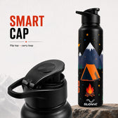 StayWild Steel Bottle 1L - Stainless Steel Water Bottle - Reusable Bottle for Gym, Sports, Travel & Daily Use