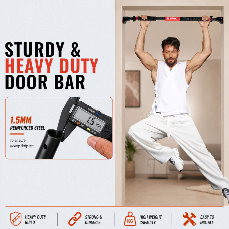 200 kg Adjustable No Screw Pull Up Bar (72-110CM)