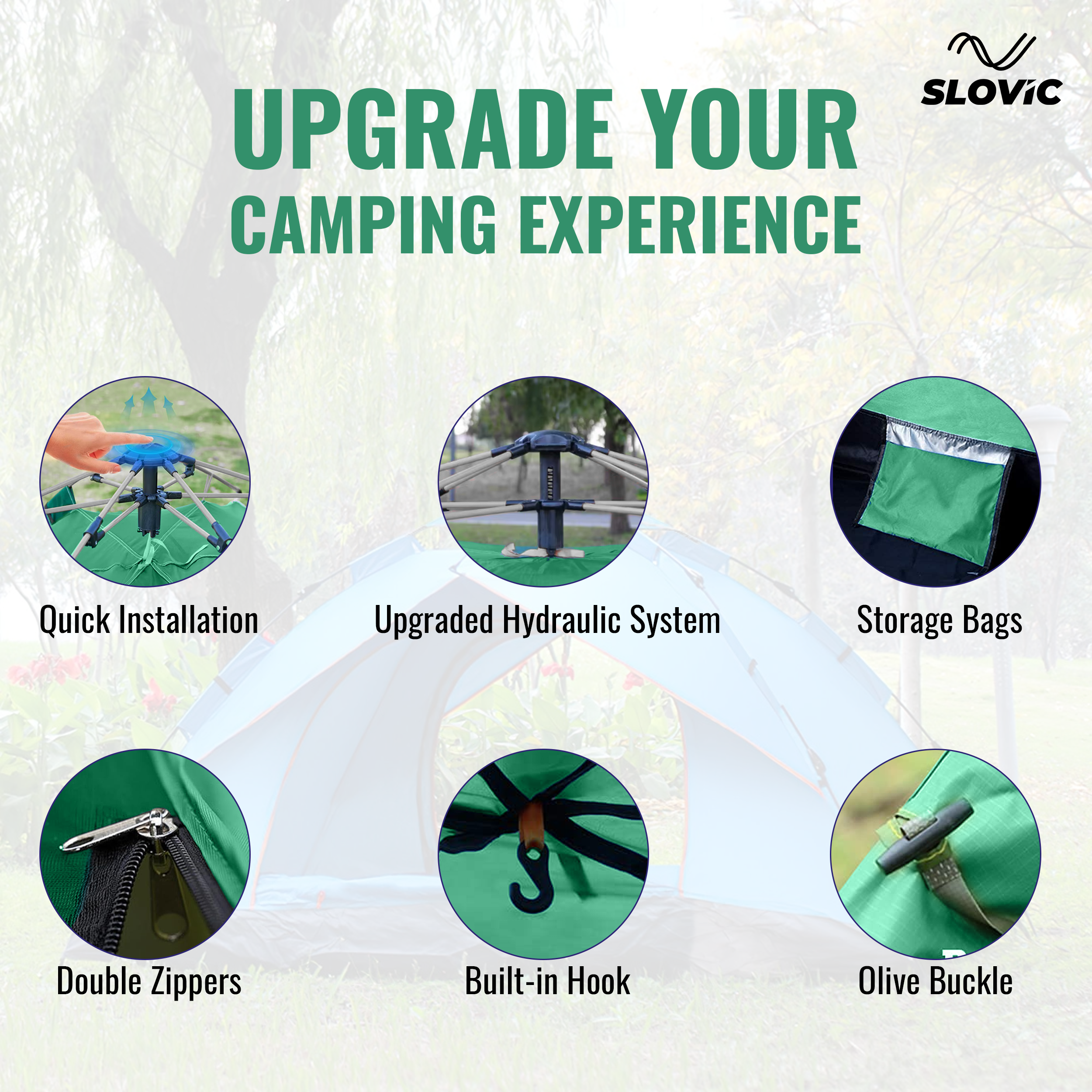 Slovic Portable Tent House for Camping