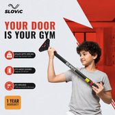 250 kg Adjustable No Screw Pull Up Bar - Wider Grip - Kid