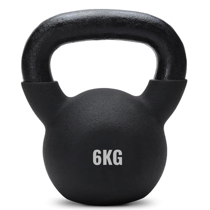 Kettlebell 6 KG - Neoprene Kettle Bell for Home Gym & Workout - Soft Anti-Slip Handle
