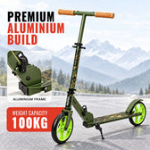 Aluminium Kick Scooter for Kids - Lightweight Foldable Scooter - Green