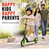 Aluminium Kick Scooter for Kids - Lightweight Foldable Scooter - Green