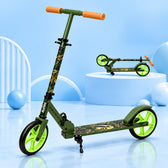 Aluminium Kick Scooter for Kids - Lightweight Foldable Scooter - Green