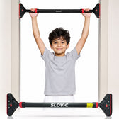 250 kg Adjustable No Screw Pull Up Bar - Wider Grip - Kid