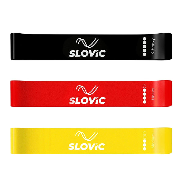 Slovic Resistance Mini Loop Bands 100% Natural Latex (Set of 3)