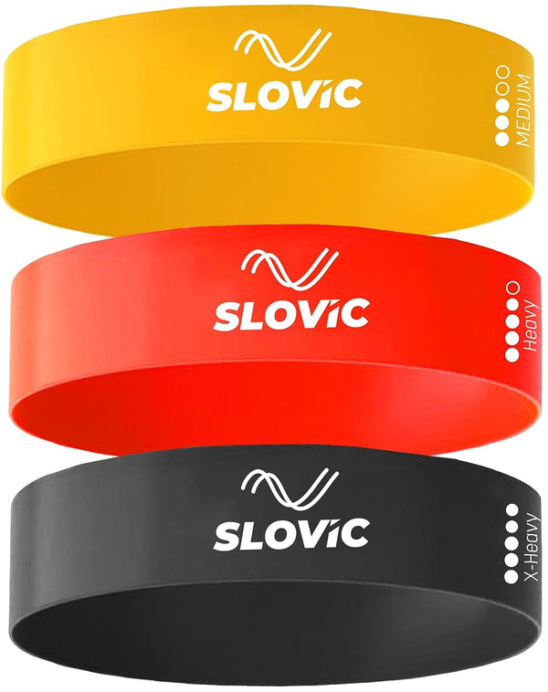 Slovic Resistance Mini Loop Bands 100% Natural Latex (Set of 3)