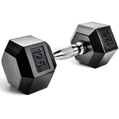 Pair of Slovic hexagonal dumbbells with '12.5 kg' marking on a white background