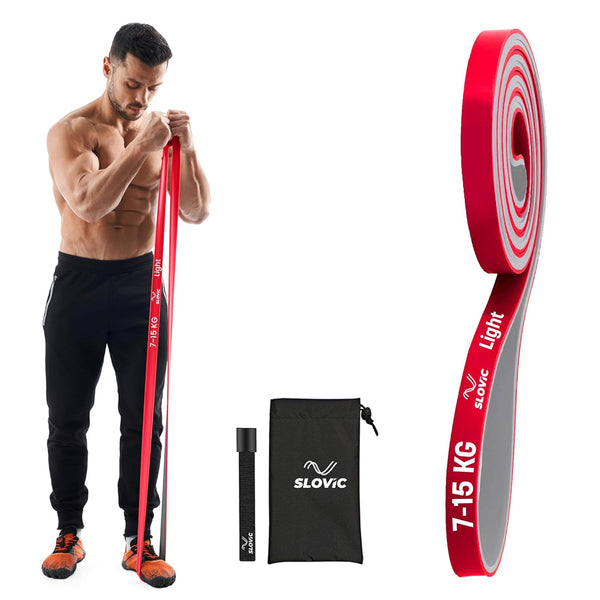 SLOVIC Resistance Band 7-15 Kg (Red & Grey)