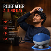 Premium Scalp Massage Machine for Hair Growth, Stress Relief & Relaxation | Portable & Rechargeable