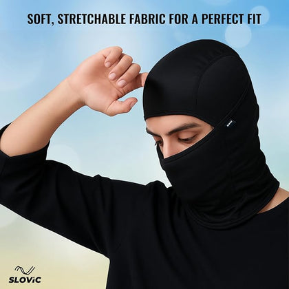 Balaclava Mask for Men - Face Cover for Bikers - Black - Outdoor Mask