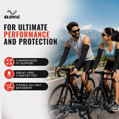 Arm Sleeves with Thumb - Black - Sports & Outdoor Use