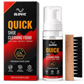 Shoe Cleaner Foam 120 ML - Shoe Cleaning Kit with Wooden Brush - Sneaker Cleaner for Canvas, Mesh & Sports Shoes