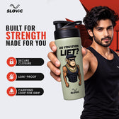 Stainless Steel Shaker  [750 ML] - Ape Printed Gym Shaker Bottle - Protein Shaker for Gym, Workout & Sports - Multicolour