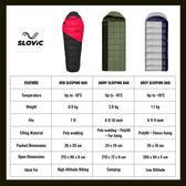 Sleeping Bag for Adults | Winter Camping Sleeping Bag up to -10°C | Green