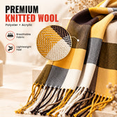 Cozy Scarf for Women & Men -Yellow