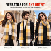 Cozy Scarf for Women & Men -Yellow