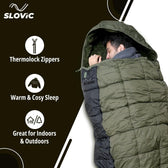 Slovic Sleeping Bag 0 to -10°C Lightweight Waterproof Winter Sleeping Bag