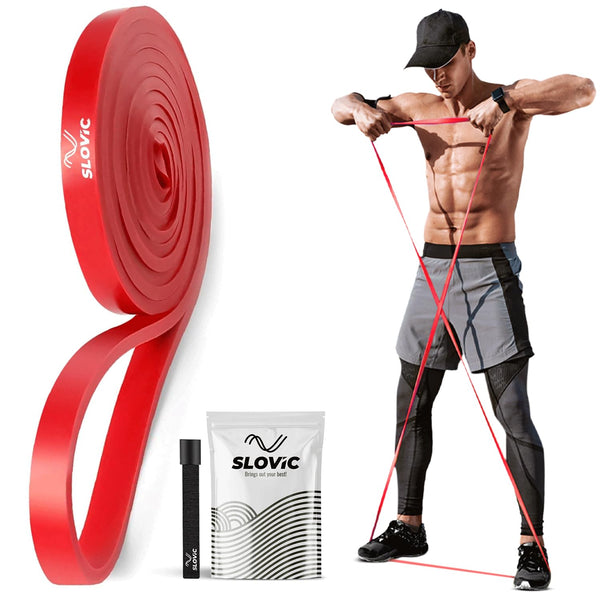 Slovic Resistance Band Pull up Training Bands for Calisthenics (Red)