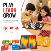 10-in-1 Board Games Set for Kids & Family