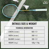 Badminton Racket for Men & Women - Pack of 2 - Iron Rackets
