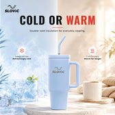 1.2L Stainless Steel Tumbler with Straw