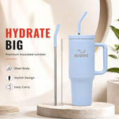 1.2L Stainless Steel Tumbler with Straw