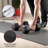 Slovic 12.5 hexa dumbbells with slovic yoga mat