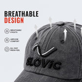 Canvas Baseball Cap for Men & Women | Adjustable Sports Cap | Grey