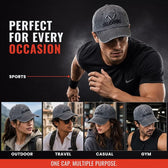 Canvas Baseball Cap for Men & Women | Adjustable Sports Cap | Grey