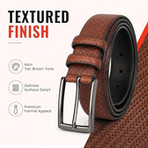 Belt for Men | Adjustable PU Leather Belt | Tan