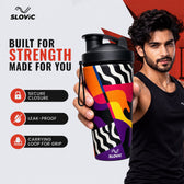 750 ml Stainless Steel Shaker Bottle | 4D Printed | Leakproof Gym Shaker
