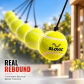 String Tennis Ball with 3m Elastic Cord – Green