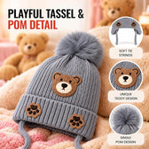 TeddyWarm Kids Winter Cap – Grey