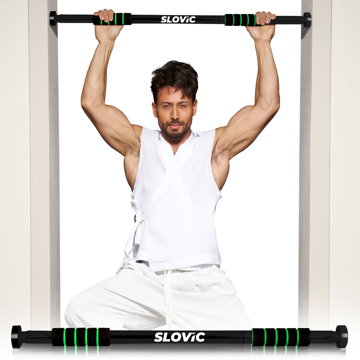 Slovic 100kg Adjustable No Screw Pull Up Bar (62-100CM)