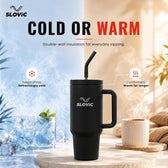 1.2L Stainless Steel Tumbler with Straw