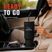 1.2L Stainless Steel Tumbler with Straw