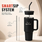 1.2L Stainless Steel Tumbler with Straw