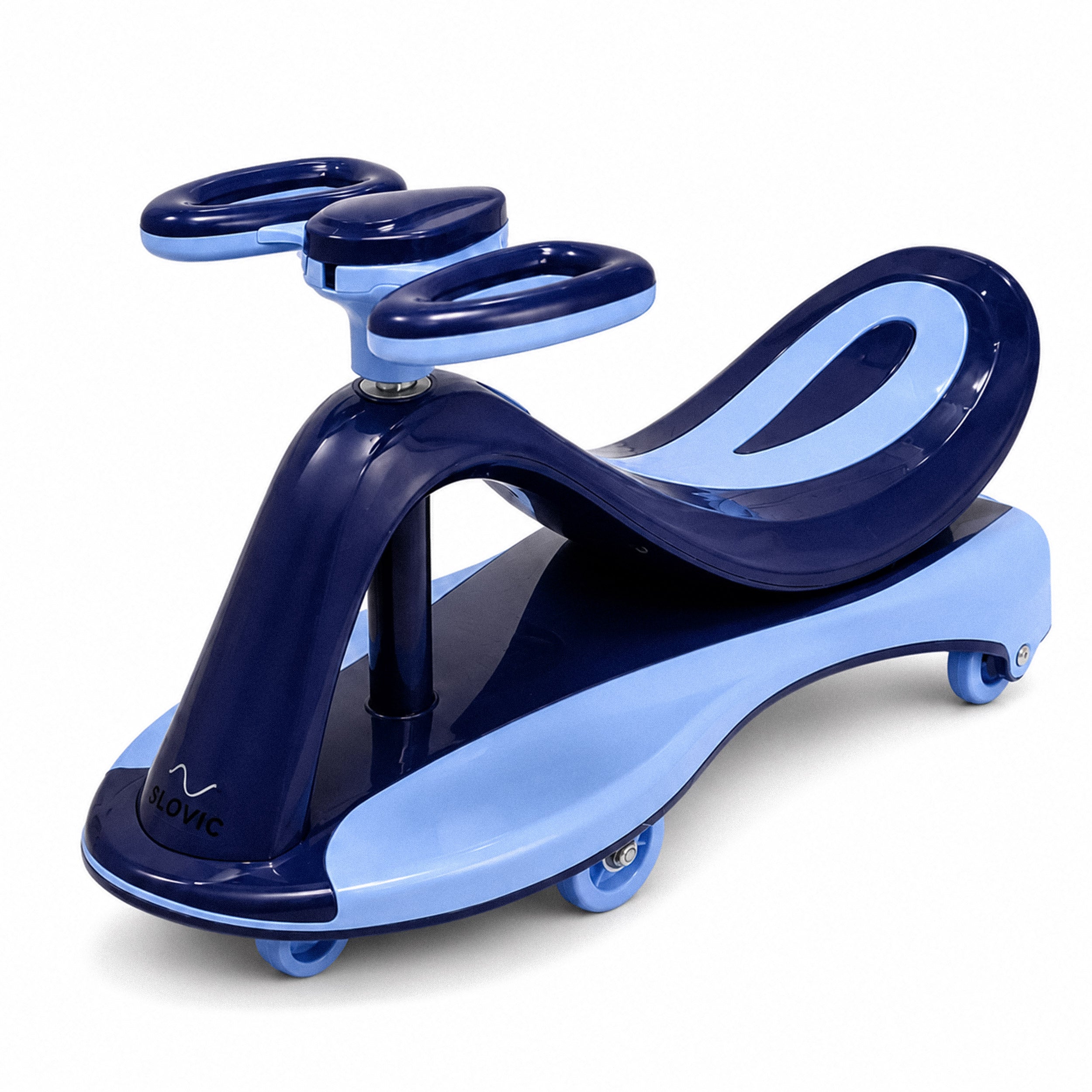 Wave Swing Car with Light - Blue - Ride-On Wiggle Car for Kids - Indoor & Outdoor Toy