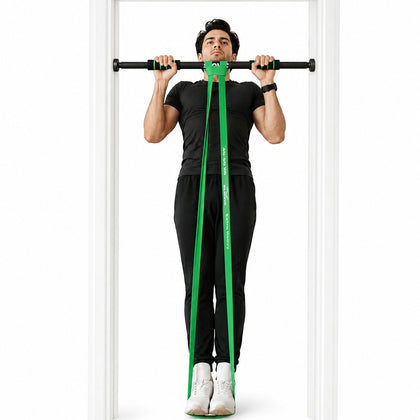 Pull-Up Assist Combo 100 kg  Pull Up Bar + 40–60 kg Green Resistance Band
