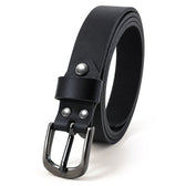 Women’s Black Pin Buckle Belt - Stylish Adjustable Waist Belt for Casual & Formal Wear