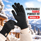 Premium Winter Gloves for Men & Women - Black